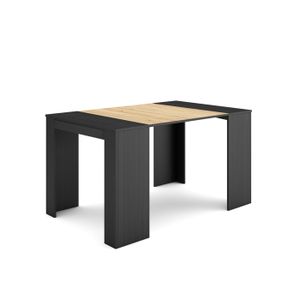 CONSOLE EXTENSIBLE Skraut Home - Table console extensible  - Noir et 