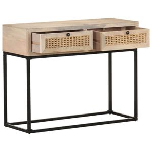 CONSOLE EXTENSIBLE FAS(323512)Table console 100x35x76 cm Bois de mang