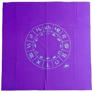 TAPIS DE JEU DE CARTE Tapis de cartomancie violet - WLM - Zodiac - 75 cm