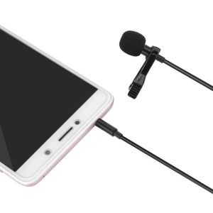 MICROPHONE Microphone Cravate Condensateur Lapel Micro De Cravate Pour Smartphone--Rose Vie