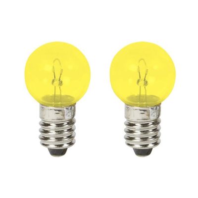 Ampoule Vis 6V 6W Jaune Pour Cyclomoteur - Compatible Solex, MBK, Peugeot - Neuf