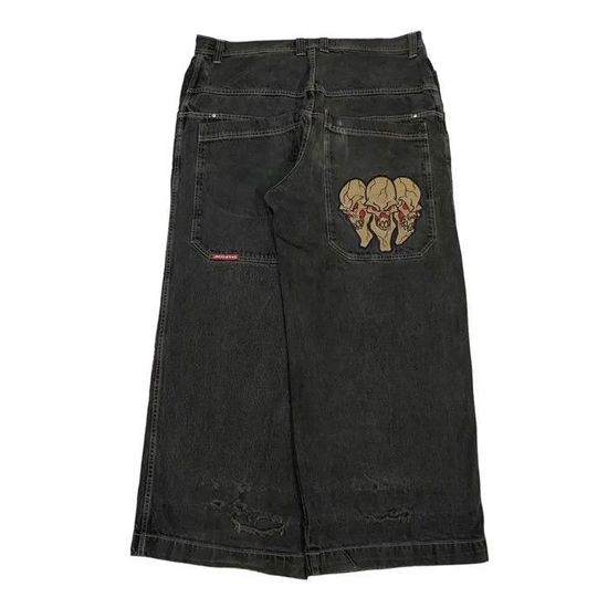 Y2K Pantalon En Jean Baggy Pour Homme Grandes Tailles - Streetwear Hip Hop - Jambes Larges Vintage