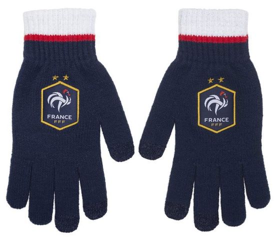 Chaussons Équipe De France De Football FFF - Collection Officielle Enfant Avec 2 Étoiles