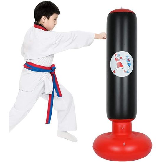 Sac De Frappe Sur Pied ZERRO 166cm - Autoportant Pour Boxe, Karaté Et Kickboxing (avec Pompe)