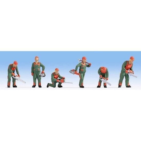 Figurines Noch HO – Enfants Et Personnel Chemin De Fer – Réf 15810 & 15240
