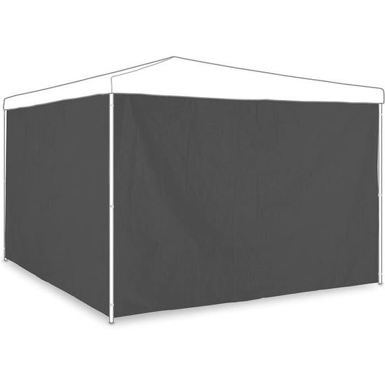 Lot De 2 Parois Latérales Pour Tonnelle 3x2 M - Imperméables, Sans Fenêtres - Fixation Par Scratch - 9