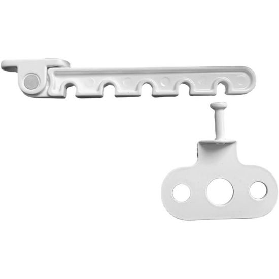 Moonybaby Lot 4 Verrous Levier Porte Bébé – Serrure Sécurité Enfants Sans Outils, Compacte, Pour Poignées, Armoires, Tiroirs, Fenêtres (Blanc)