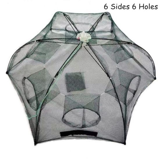 Filet Pliable Pour Pêche – Cage à Écrevisses, Crabes, Crevettes – 40x80cm – Neuf