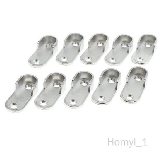 10 Supports De Tiroir D'armoire 22mm - Acier Inox 304, Montage Mural, Charge Lourde, Neufs