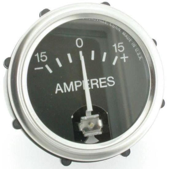 Ampèremètre Standard pour batterie 6 et 12 Volts - Montage facile - Ø: 57,2mm