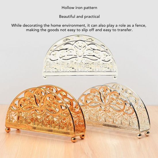 Porte Serviettes Design Triangulaire Porte-serviettes En Papier Design Triangle - Acier Or Rose - Pour Cuisine, Bureau, Repas En Extérieur Porte-serviettes Triangulaire Stable - 13