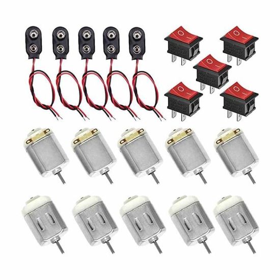 ZHIQIN 10Pcs 1.5-6V mini moteur electrique 130 électrique Générateurs