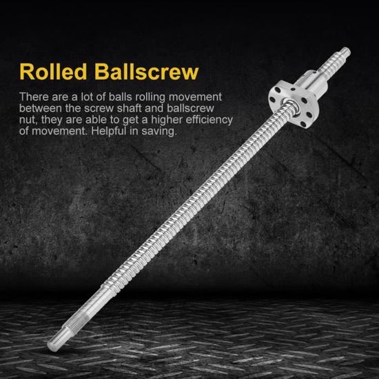 SFU1204 Vis À Billes Roulée Sans Supports Longueur 400mm Diamètre 12mm Anti Jeu Pour Machines CNC Outils Industriels