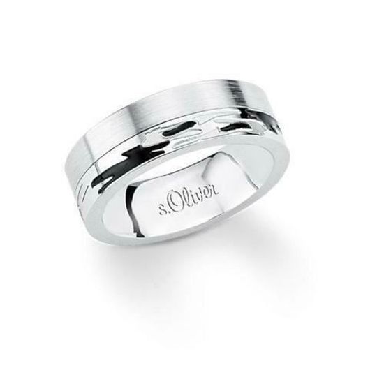 Silver Ring Bague Homme GravÃ©e Bijoux Bague De Biker