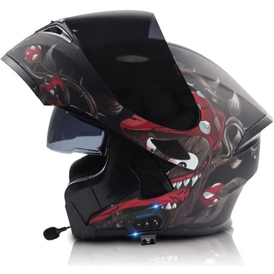 Kcolic Casque Modulable Moto Scooter Casques Integral Modulables