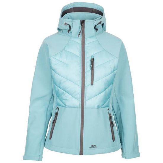 Veste Imperméable Femme Trespass Avec Polaire Sherpa Et Capuche - Protection 5000mm, Coupe-vent, 2 Poches - 4