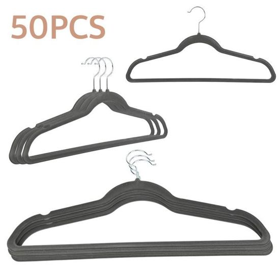 DOITOOL 5 Pièces Lot Cintres Robustes Antidérapants Pour