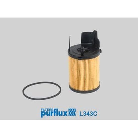 Filtre à Huile Purflux L343D - Lot De 2 - Haute Filtration - Protection Moteur | Pour Vidange Longue Durée