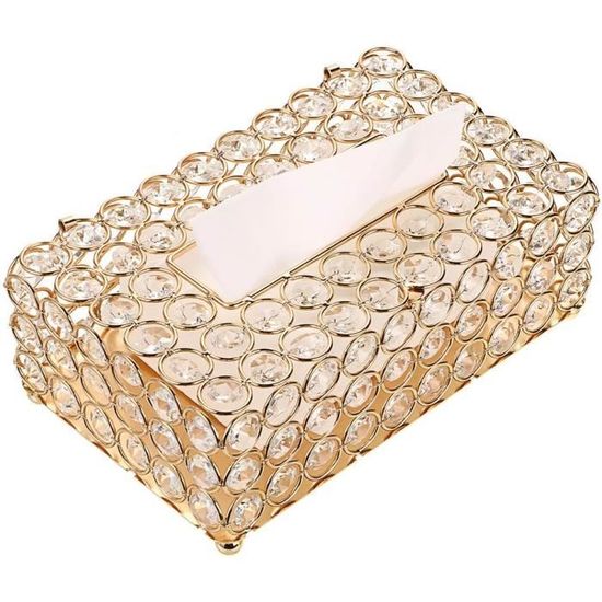 Boîte à Mouchoirs En Céramique Avec Tiroir - Design Moderne Pour Salon/salle à Manger - Argenté/Blanc/Noir