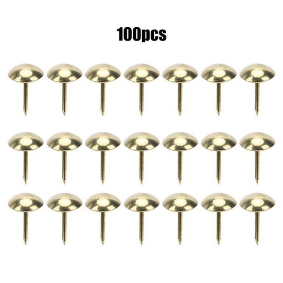 Clous De Tapisserie Décoratifs 16x20mm - Tête Plate, Ton Bronze, Lot De 60 Pièces