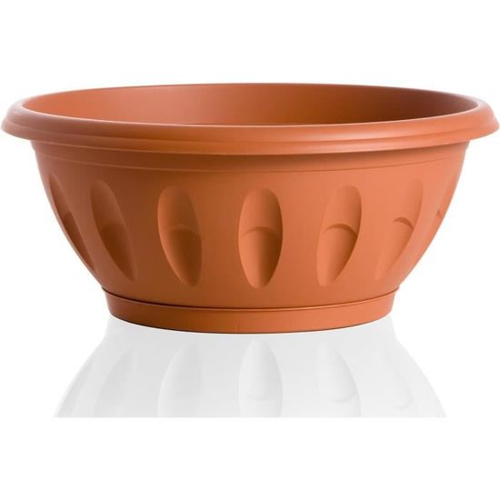 Soucoupe En Polypropylène écologique - Diamètre 30 Cm - Design Stable Et Naturel - Ton Neutre