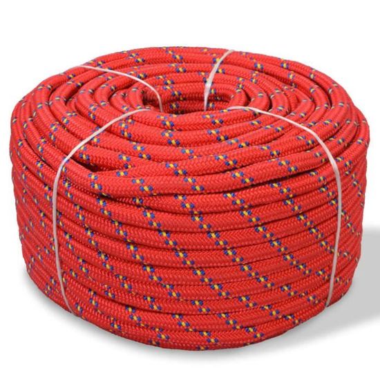 Corde Polypropylène 16mm 100m Bleue - Amarrage Bateau Gréement Levage