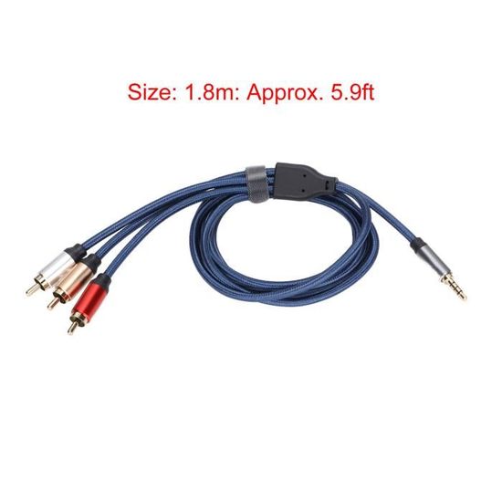 Yinyoo KBEAR KBX4860 Câble De Remplacement Écouteurs - Cuivre Pur 4 Conducteurs 2 Broches 3.5mm Avec Micro