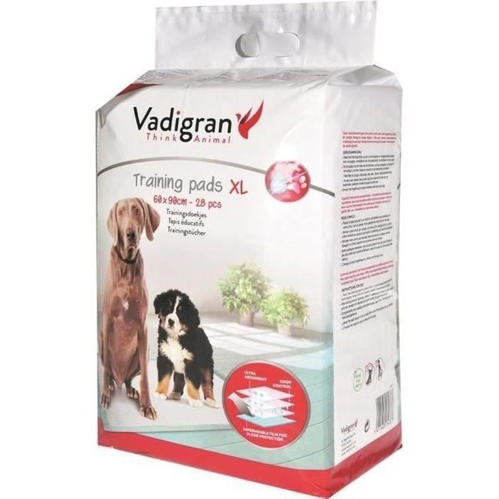 VADIGRAN Tapis éducateurs - 60 x 90 cm - 28 pièces - Pour chiens