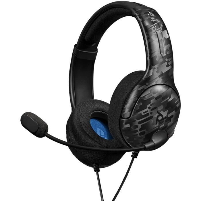 Casque PDP LVL40 Camouflage Noir pour PS4