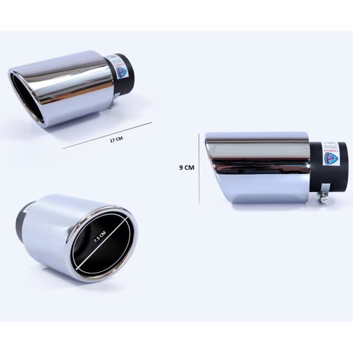 Embout tuyau pot d'echappement chrome pour BMW E46 E36 X5 X3