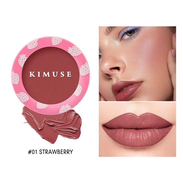 Blush lisse et facile à colorer, le rouge de réparation naturel peut être utilisé comme rouge à lèvres 4g YKR201104009A_shucuibao