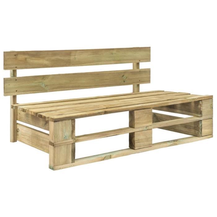 Banc palette de jardin Bois Poids:19,52
