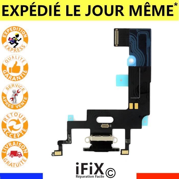 Connecteur De Charge Pour iPhone XR - Noir