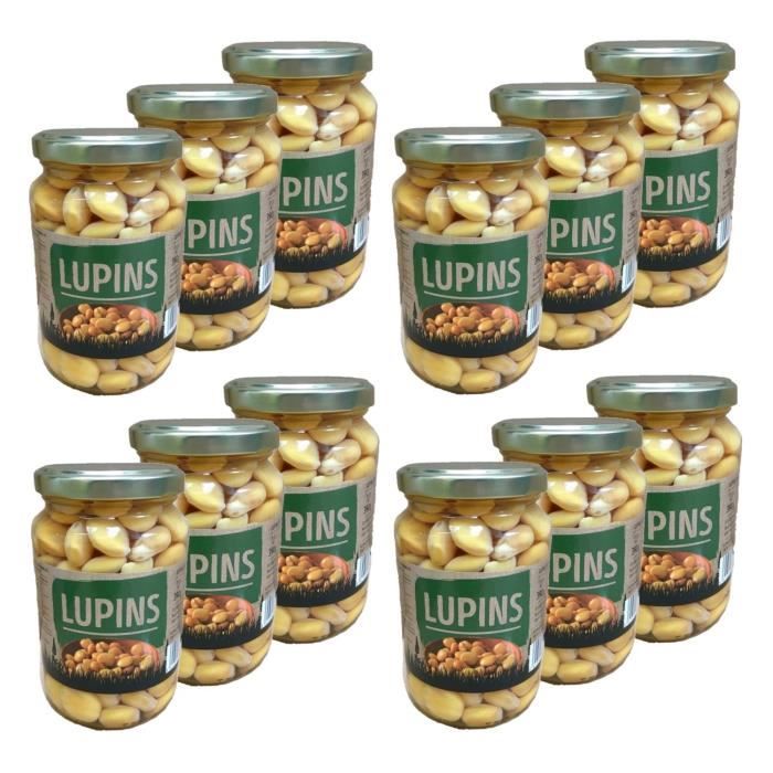 Lot 12x Lupins trempés extra - Pot 370ml