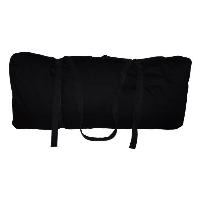 Zabuton Confort Plus 80 x 80 x 12 cm Noir