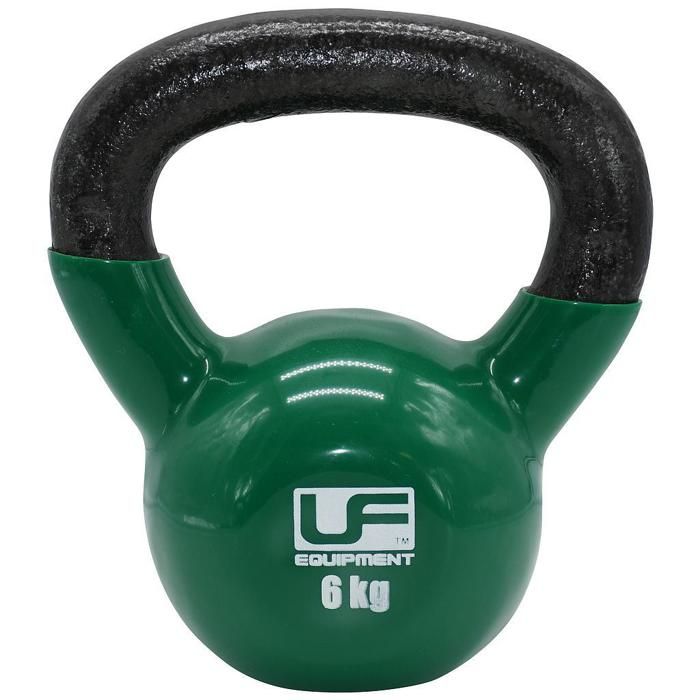 Urban Fitness kettlebell 6 kg acier/vinyle noir/vert