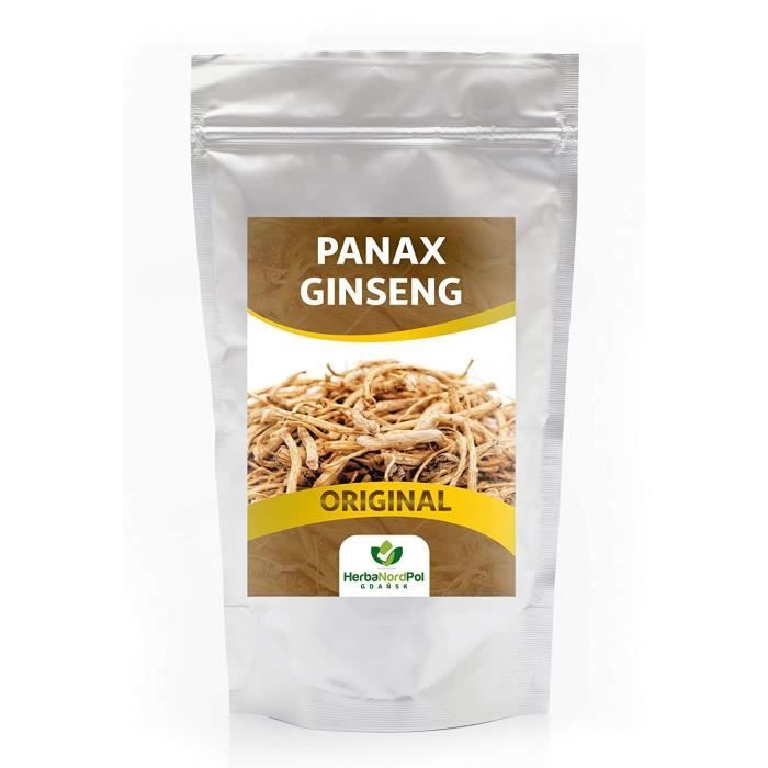 Panax Ginseng, Panax Ginseng blanc, Ginseng chinois, Racine de ginseng blanc, Thé au ginseng 100G