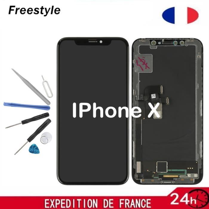Écran LCD pour IPhone X noir assemblé