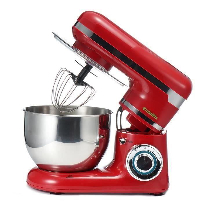 TEMPSA Robot de Cuisine Multifonction Batteur Pâtissier étagère Mélangeur Gâteau Pâte Pétrissage Machine 4L 1200 W Prise EU