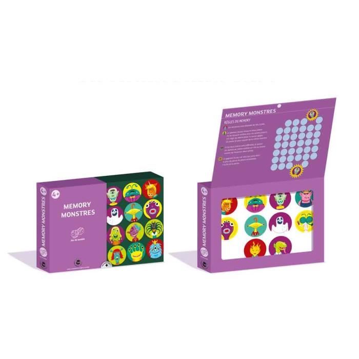 Jeu de société MEMORY MONSTRES