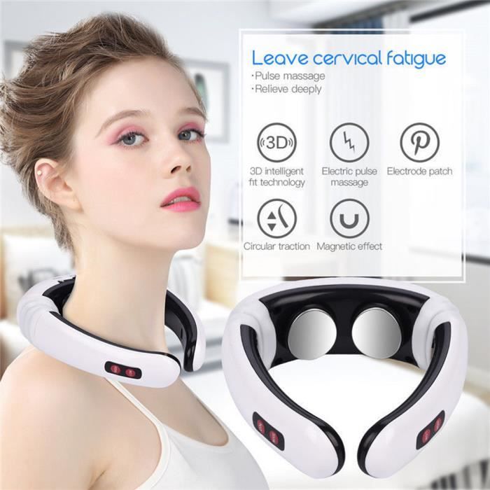 Massage cervical électromagnétique portatif Pulse Physiothérapie Masseur électrique pour le cou épaule Thérapie magnétique