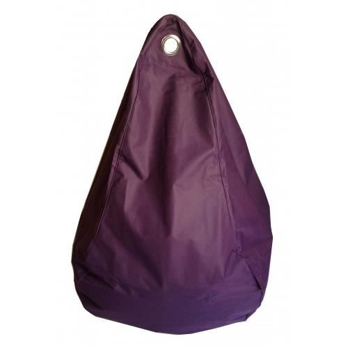 Pouf Poire Outdoor microbille Prune 80x110cm