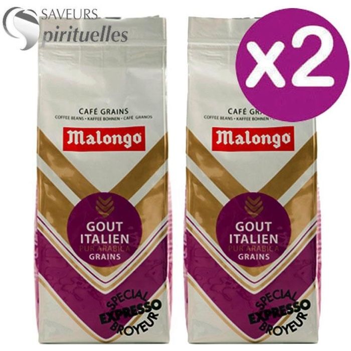MALONGO Café Grains Goût Italien