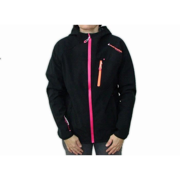 Blouson Softshell Femme Peak Mountain Noir