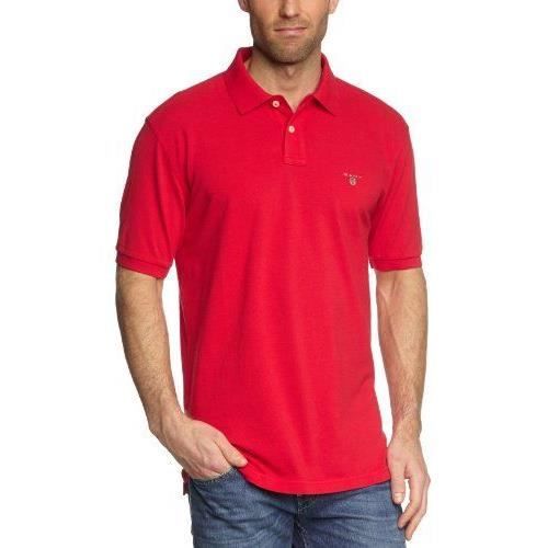 Gant - 2201 - Polo - Homme - Rouge - Rot (BRIGHT RED) - Medium
