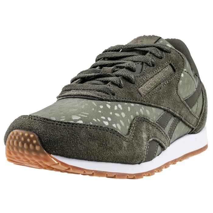 Reebok Classic Nylon Slim Lux Femmes Baskets vert - 7 UK