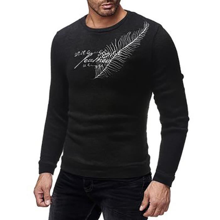 Pull hiver homme Pull à col L