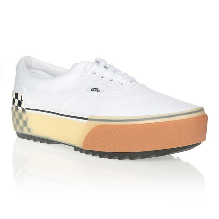 VANS Baskets UA Era Stacked Blanc/Noir Mixte