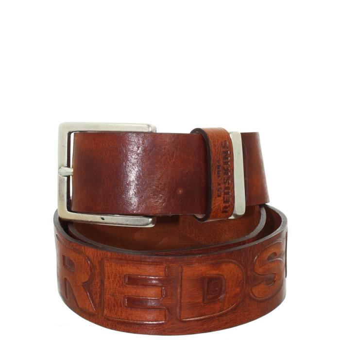 Ceinture Redskins en Cuir ref_sci42883 Cognac