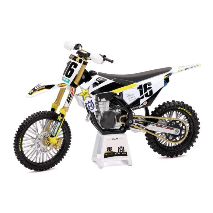 Moto miniature New Ray - Moto Cross Husqvarna FC 450 Team Zach Osborne N°16 1/12 eme